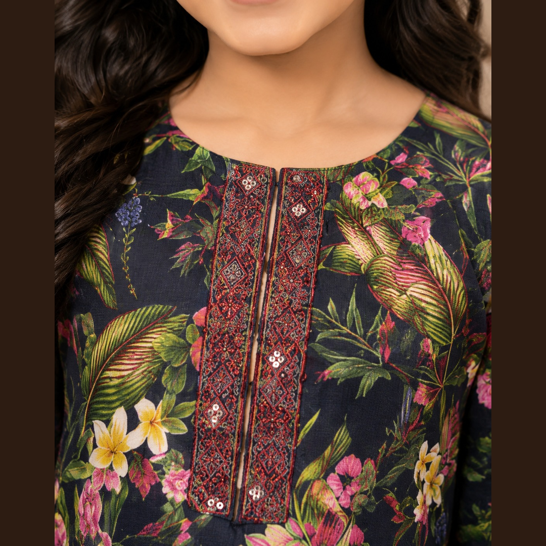 Midnight Floral Cotton Set