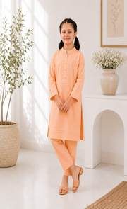 Sunset Peach Kurta