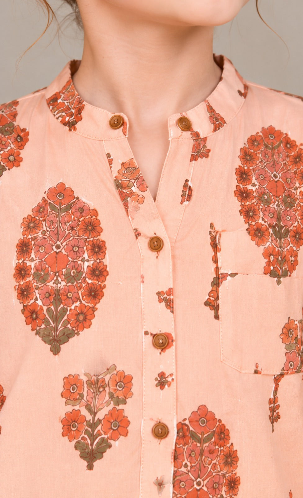 Vintage Floral Girls TOP