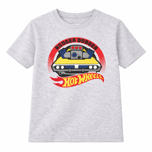 Boys Grey Hot Wheels Graphic T-Shirt – Kids Cotton Tee