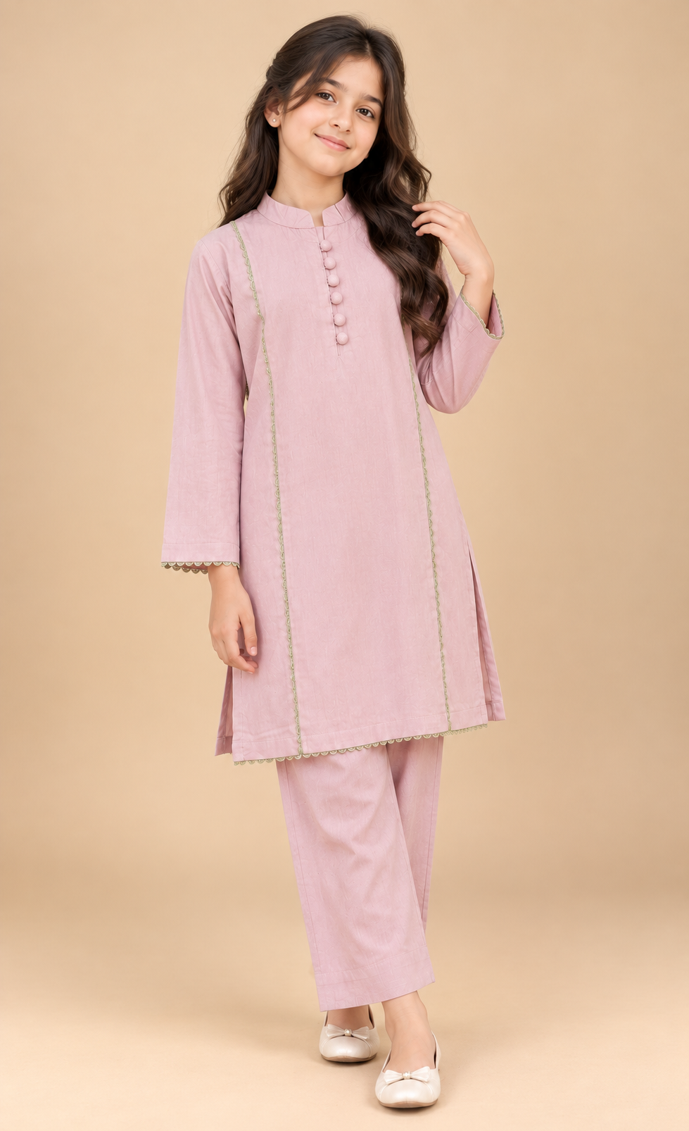 Dusty Rose Piping Set 2PC