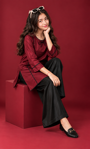 Ruby Silk Tunic