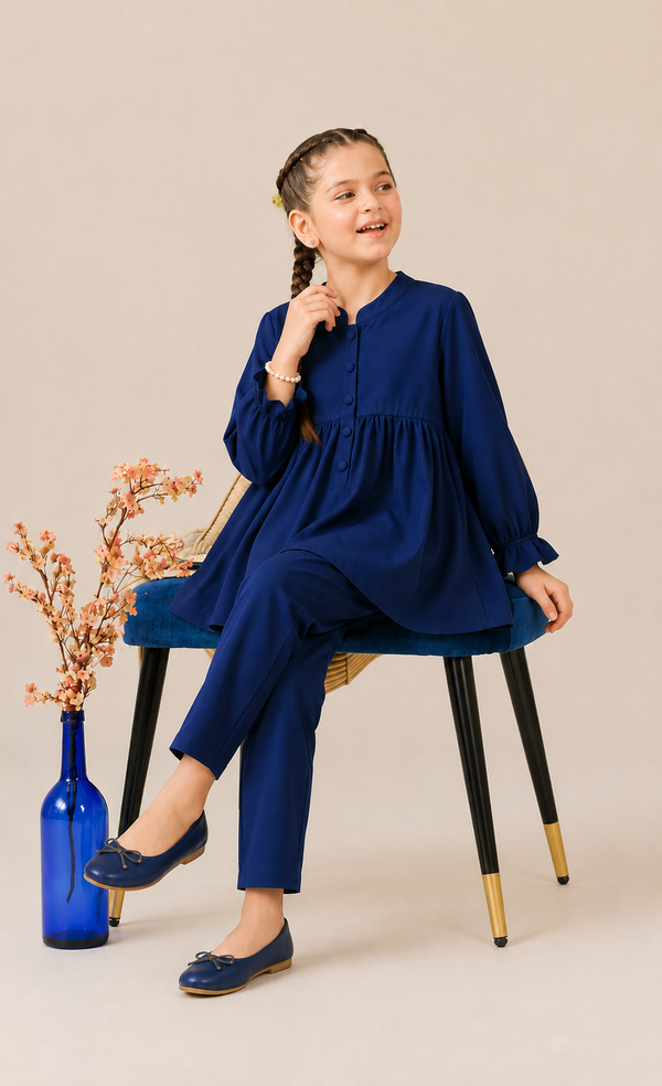 Blue Ruffle Set