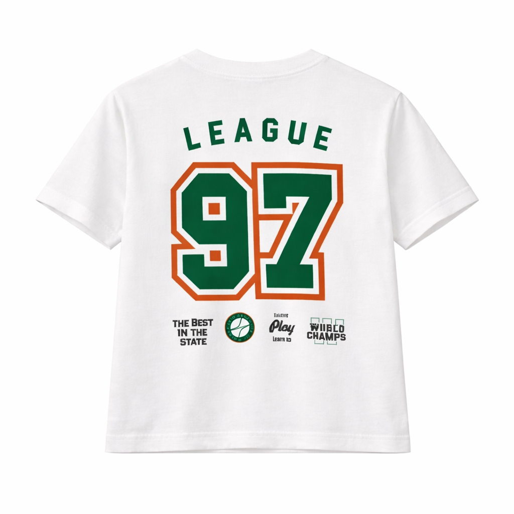 Boys “League 97” Printed Casual T-Shirt Summer
