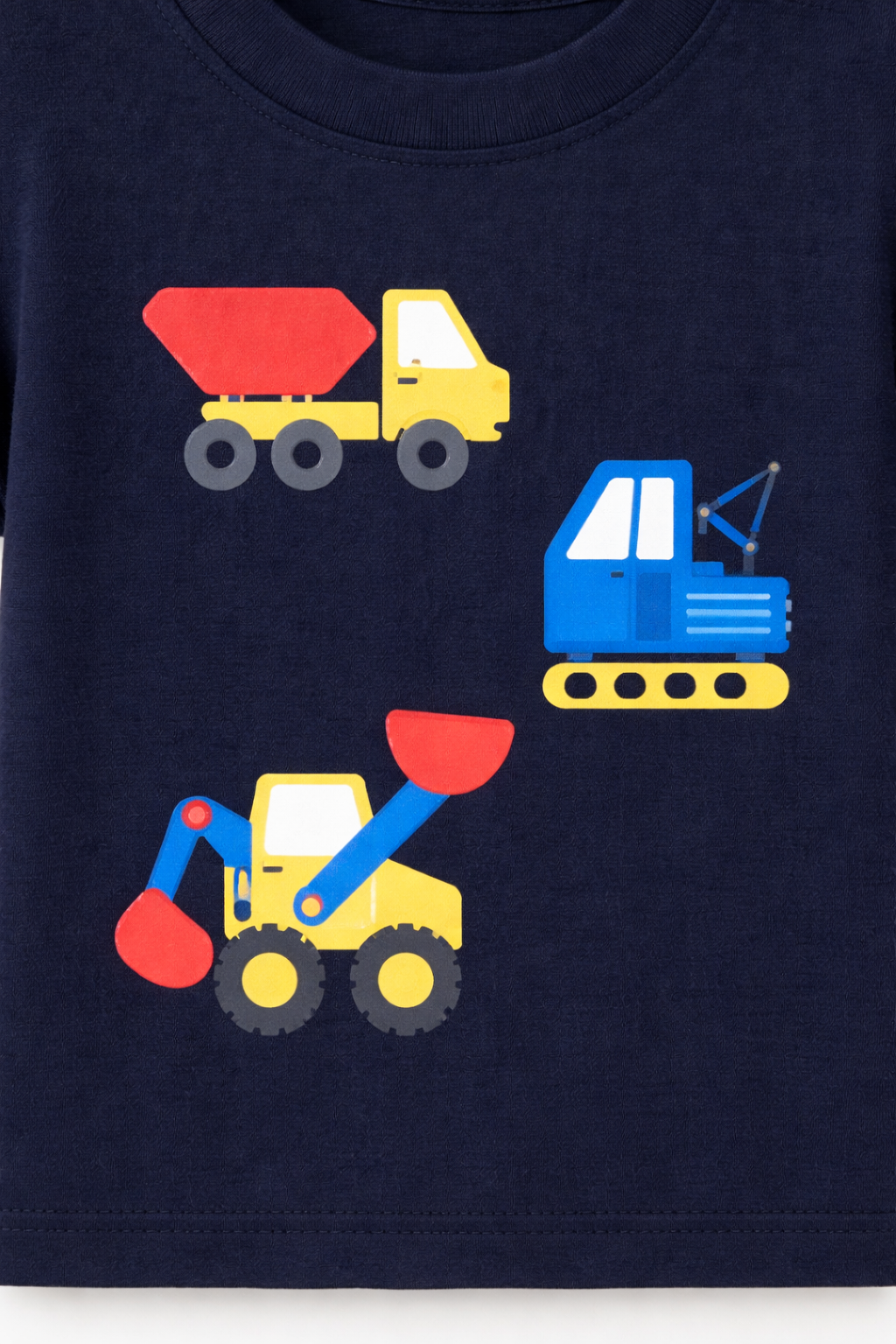 Premium Boys Black Trucks Graphic Casual T-Shirt