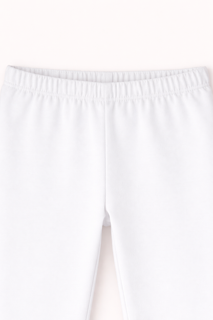Girls Basic White Everyday Comfort Tights