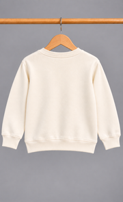 Heart Patch Off-White Pullover