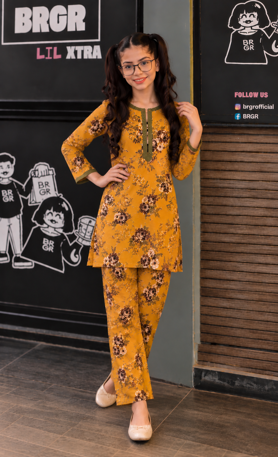 Areeba Mustard Set