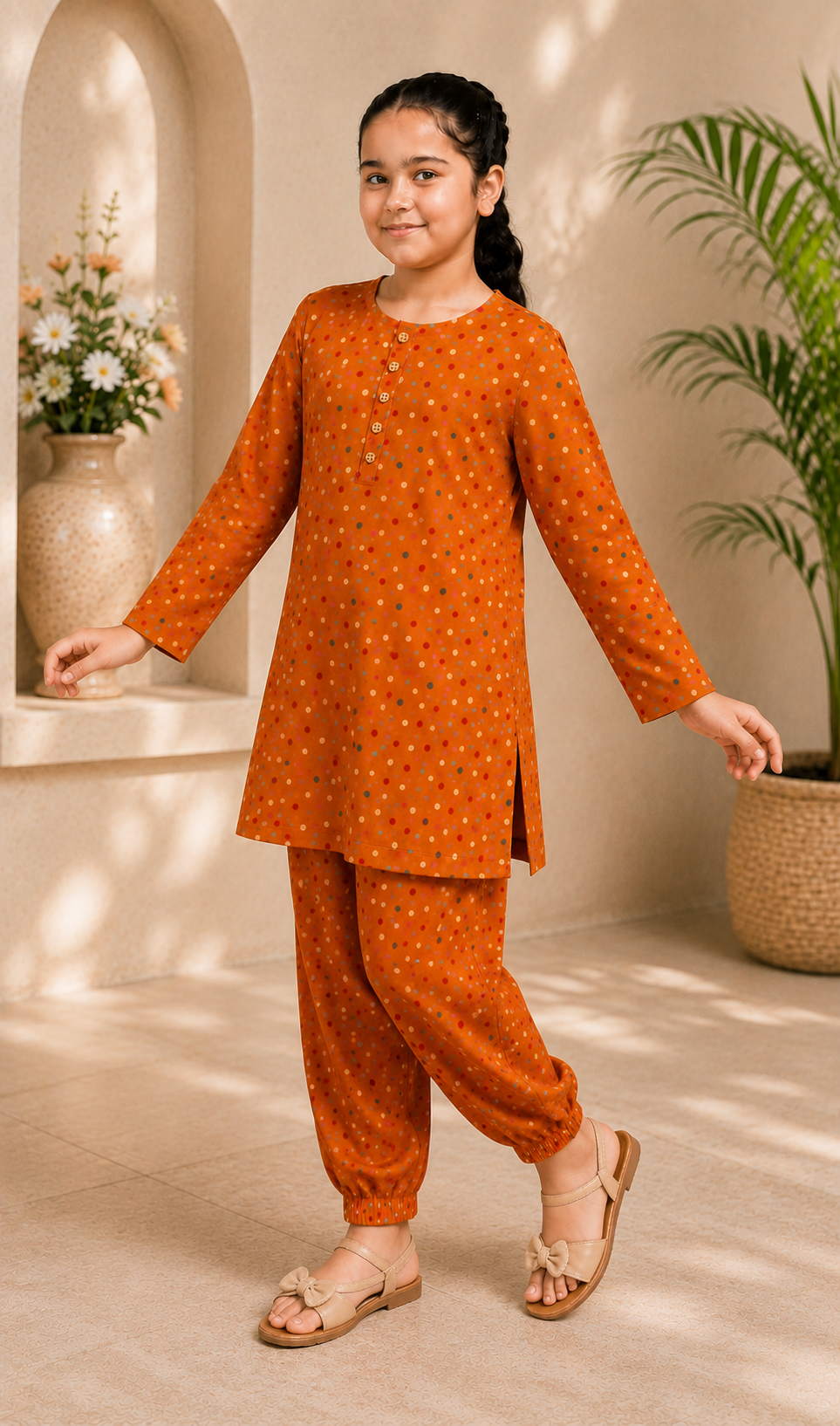 Amber Polka-Dot Set