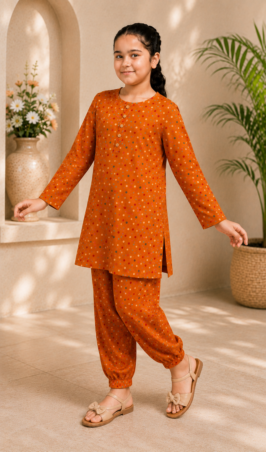 Amber Polka-Dot Set