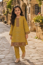 Zunaira Mustard Set
