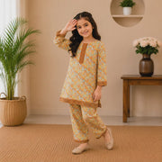 Golden Bloom Kurta Set